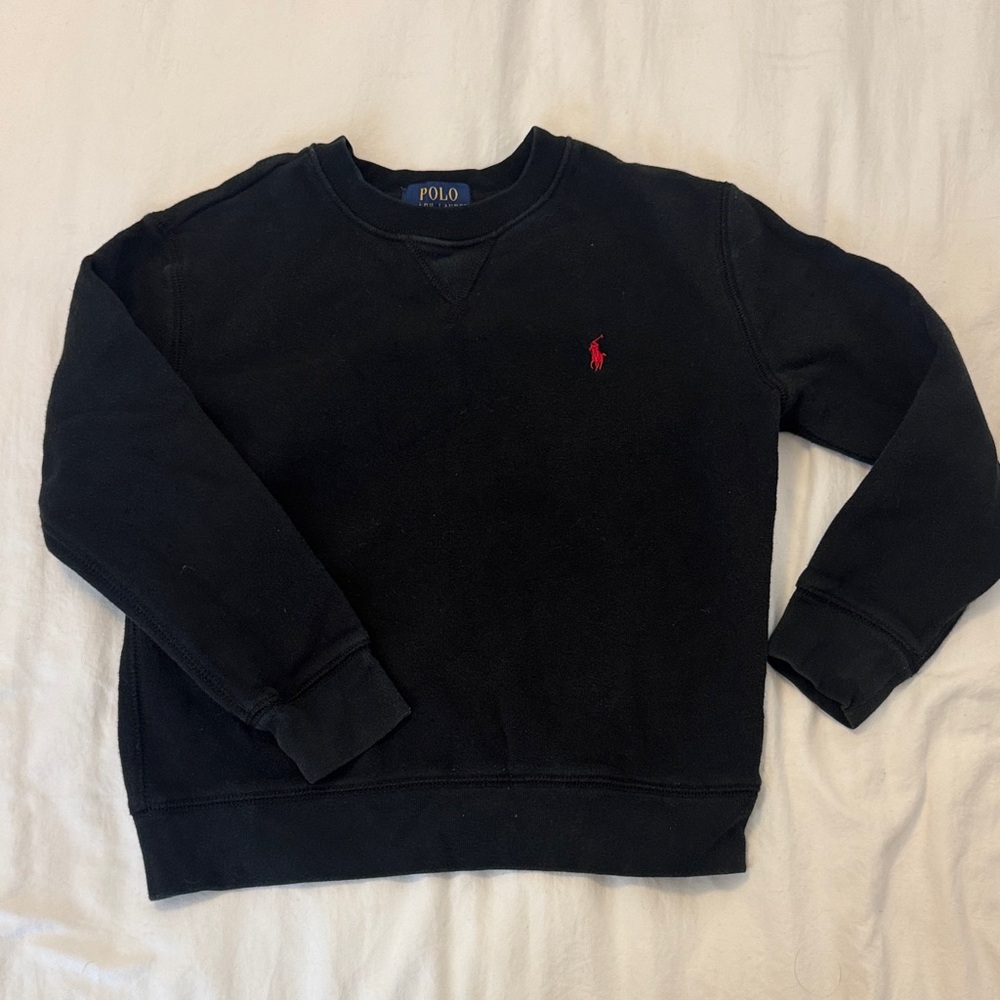 Polo by Ralph Lauren Boy’s Black Crewneck Sweater